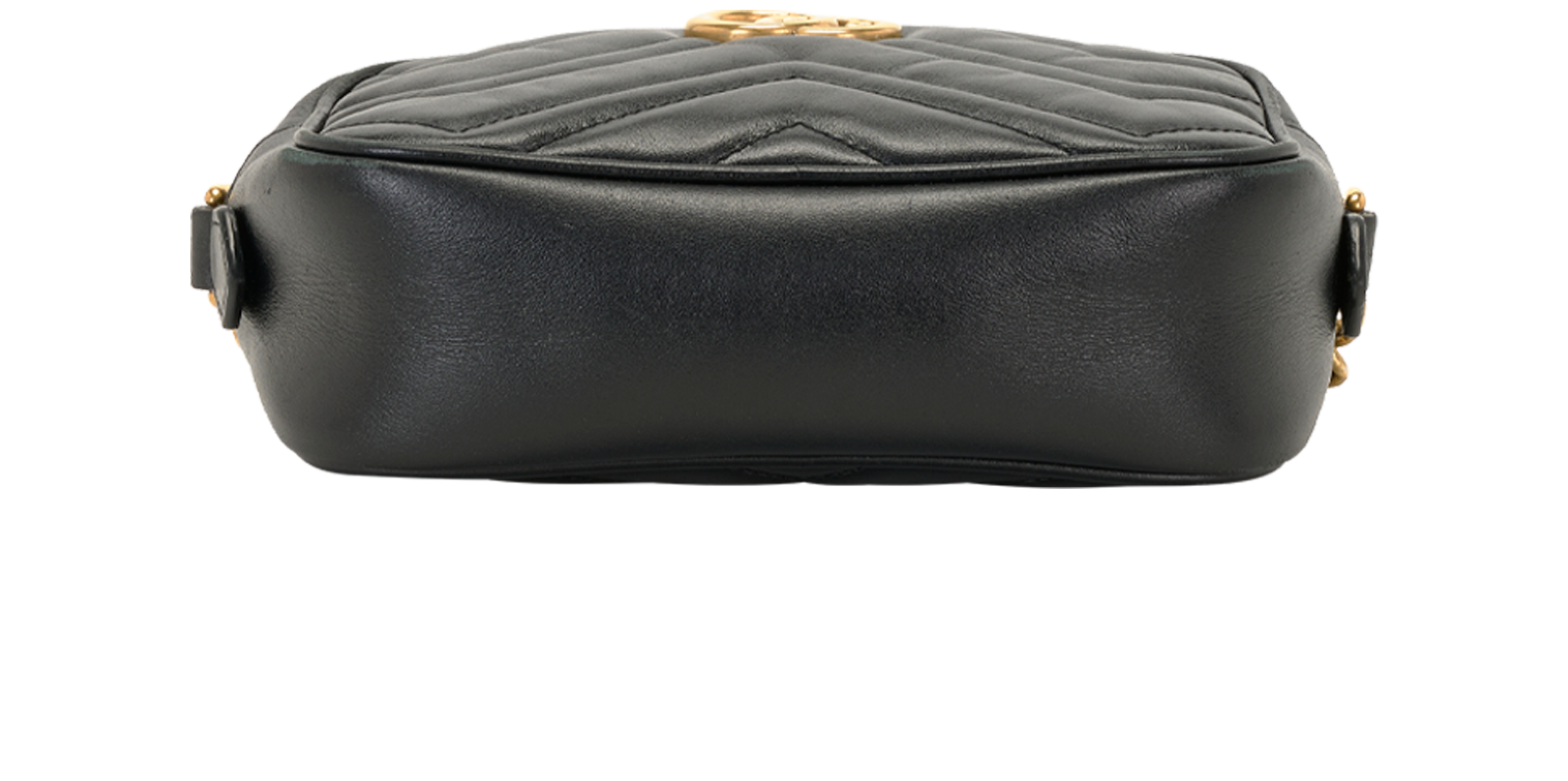 Marmont Camera Bag, &pound;695, Handbags, Black, Leather, Top view